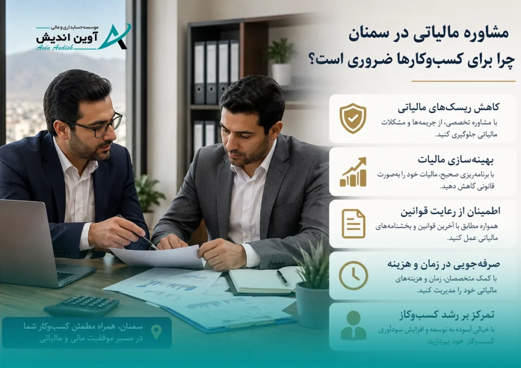 مشاوره مالیاتی در سمنان چرا برای کسب‌وکارها ضروری است؟
