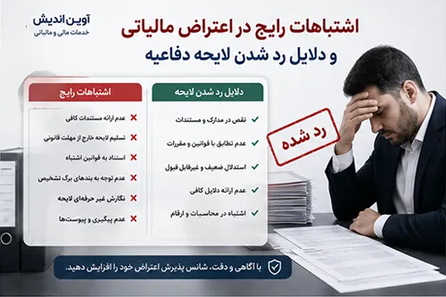 اشتباهات رایج در اعتراض مالیاتی و دلایل رد شدن لایحه دفاعیه