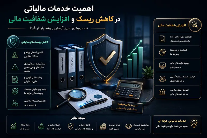 مدیریت صحیح امور مالیاتی و افزایش شفافیت مالی